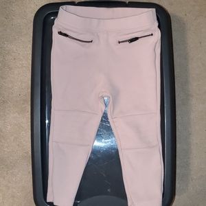 Gap pale pink Ponte moto leggings
